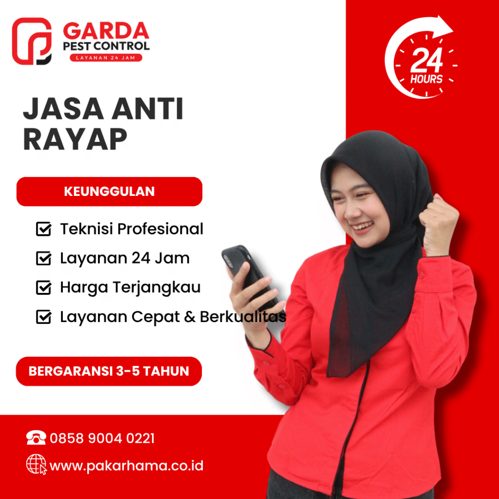 Jasa Pembasmi Rayap di Pekalongan Garansi 5 Tahun