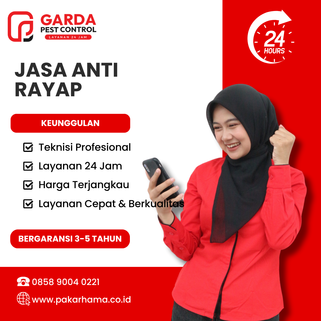 Jasa Pembasmi Rayap di Pekalongan Garansi 5 Tahun