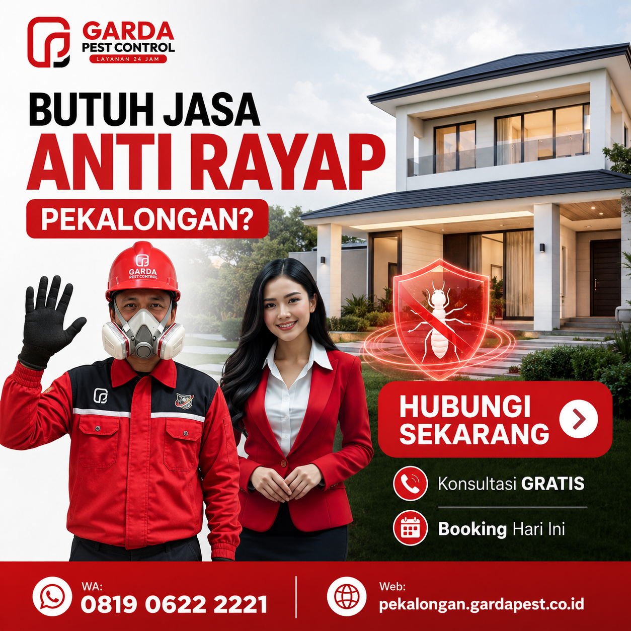 Jasa Basmi Rayap Pekalongan Bergaransi Resmi & Aman