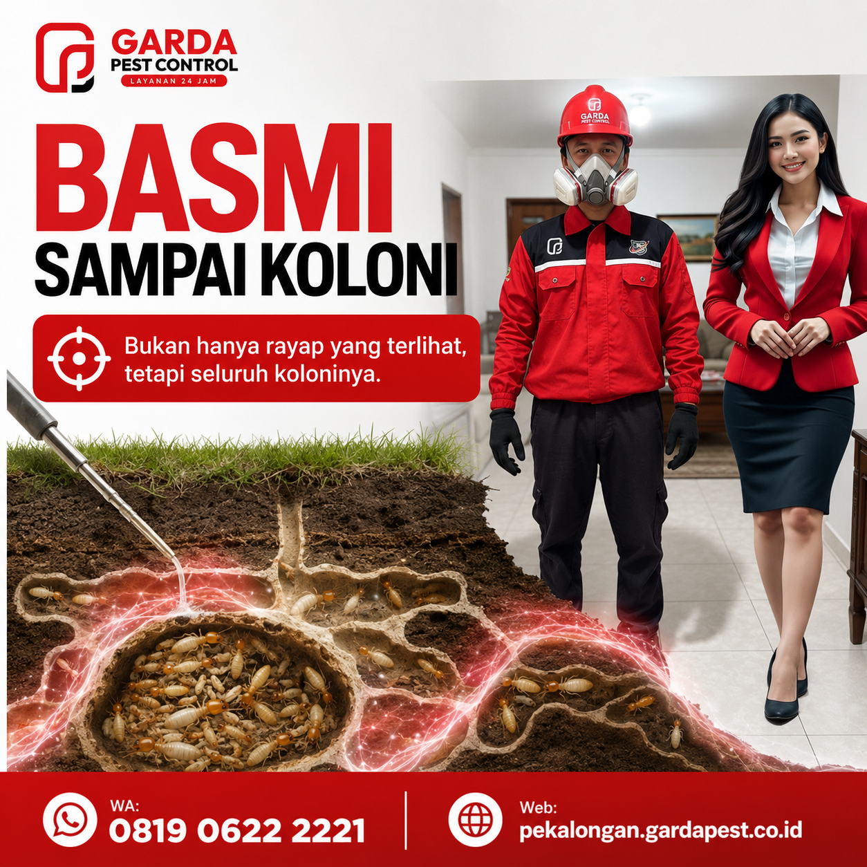 Biaya Jasa Basmi Rayap Pekalongan Per Meter Terbaru – Garda Pest