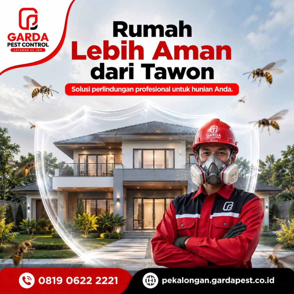 Jasa Pembasmi Tawon Terdekat di Pekalongan: Solusi Cepat Garda Pest Control Menjaga Lingkungan Anda