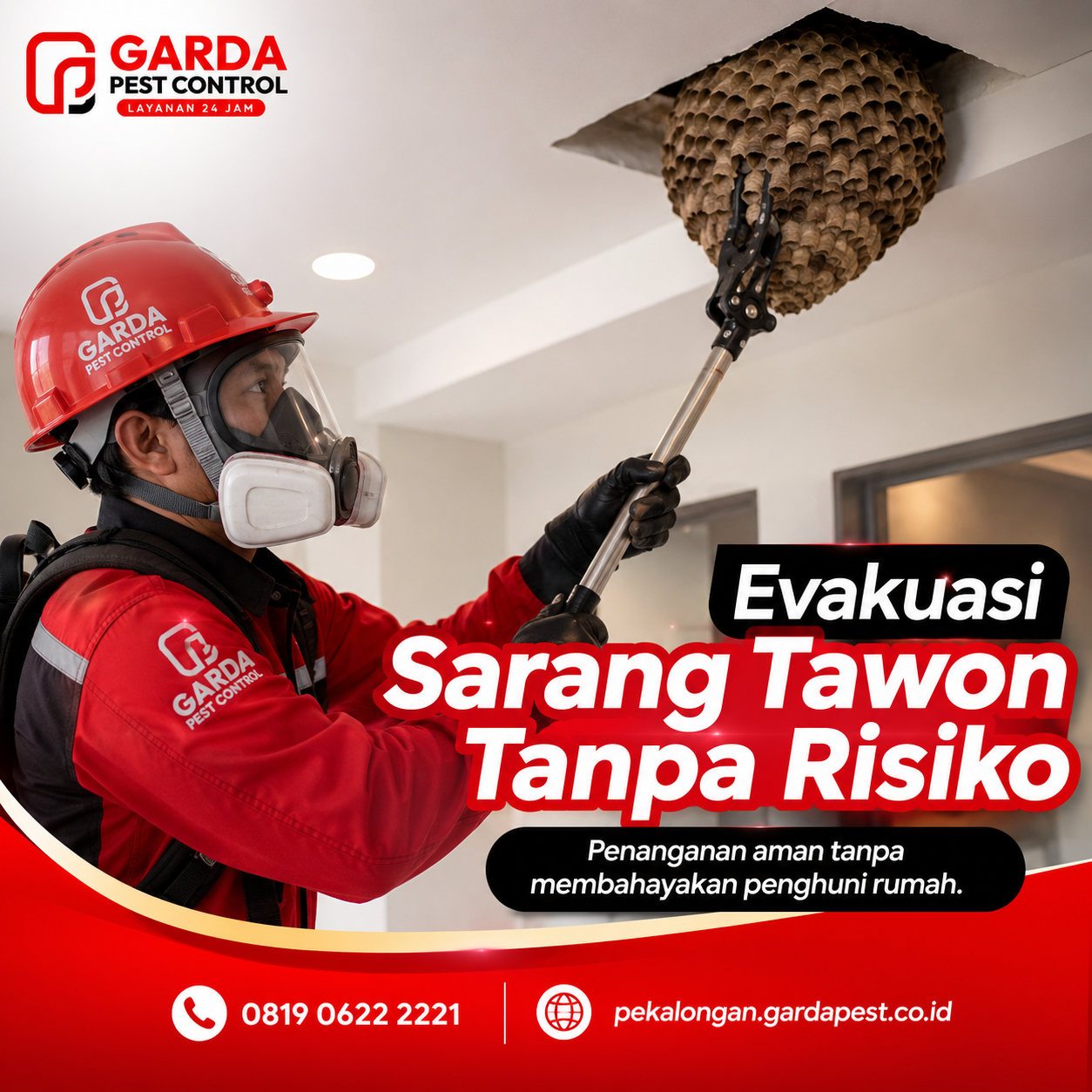 Jasa Pembasmi Tawon Terdekat di Pekalongan: Solusi Cepat Garda Pest Control Menjaga Lingkungan Anda