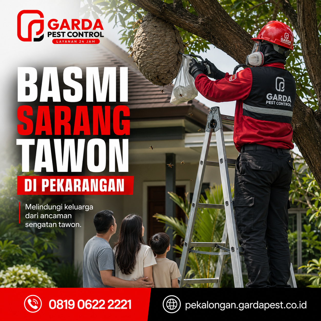 Biaya Jasa Pembasmi Sarang Tawon di Pekalongan: Harga Wajar, Aman Terkendali