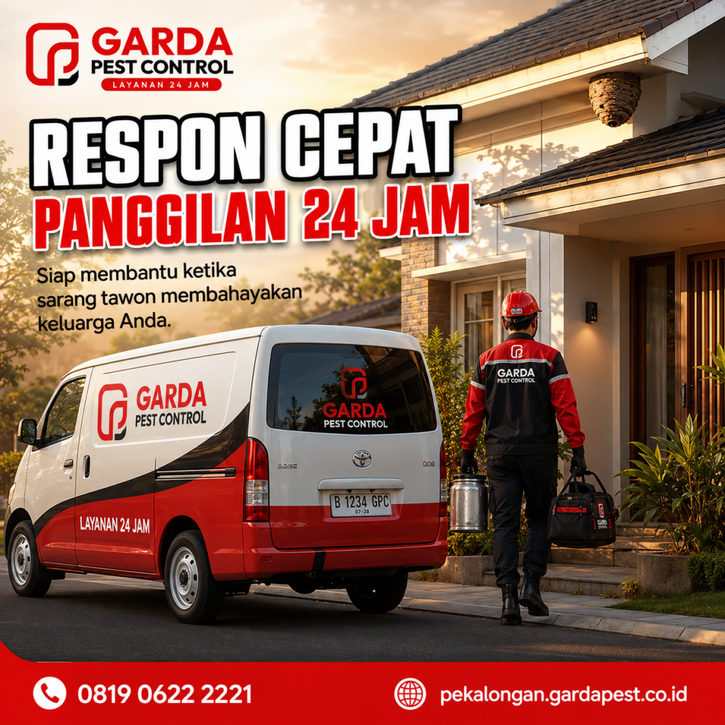 Jasa Pembasmi Tawon Panggilan Darurat 24 Jam Pekalongan: Penanganan Cepat untuk Ancaman Serangga Berbahaya