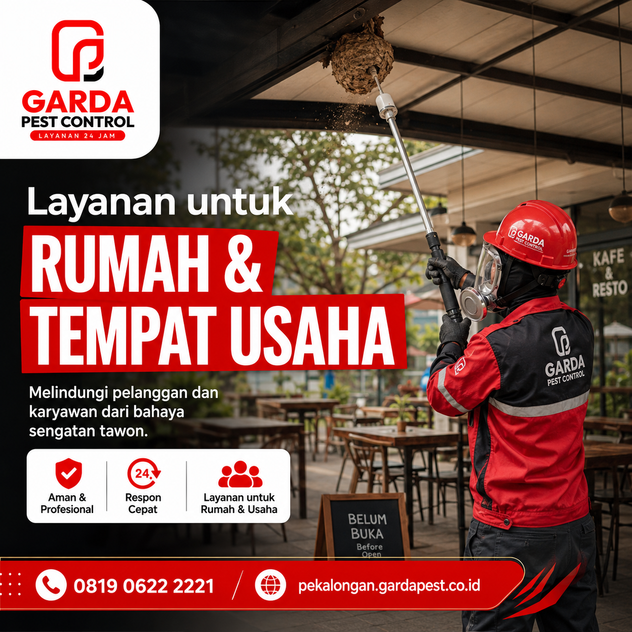 Jasa Pembasmi Tawon untuk Properti Komersial di Pekalongan: Lindungi Aset dan Keamanan Bisnis Anda