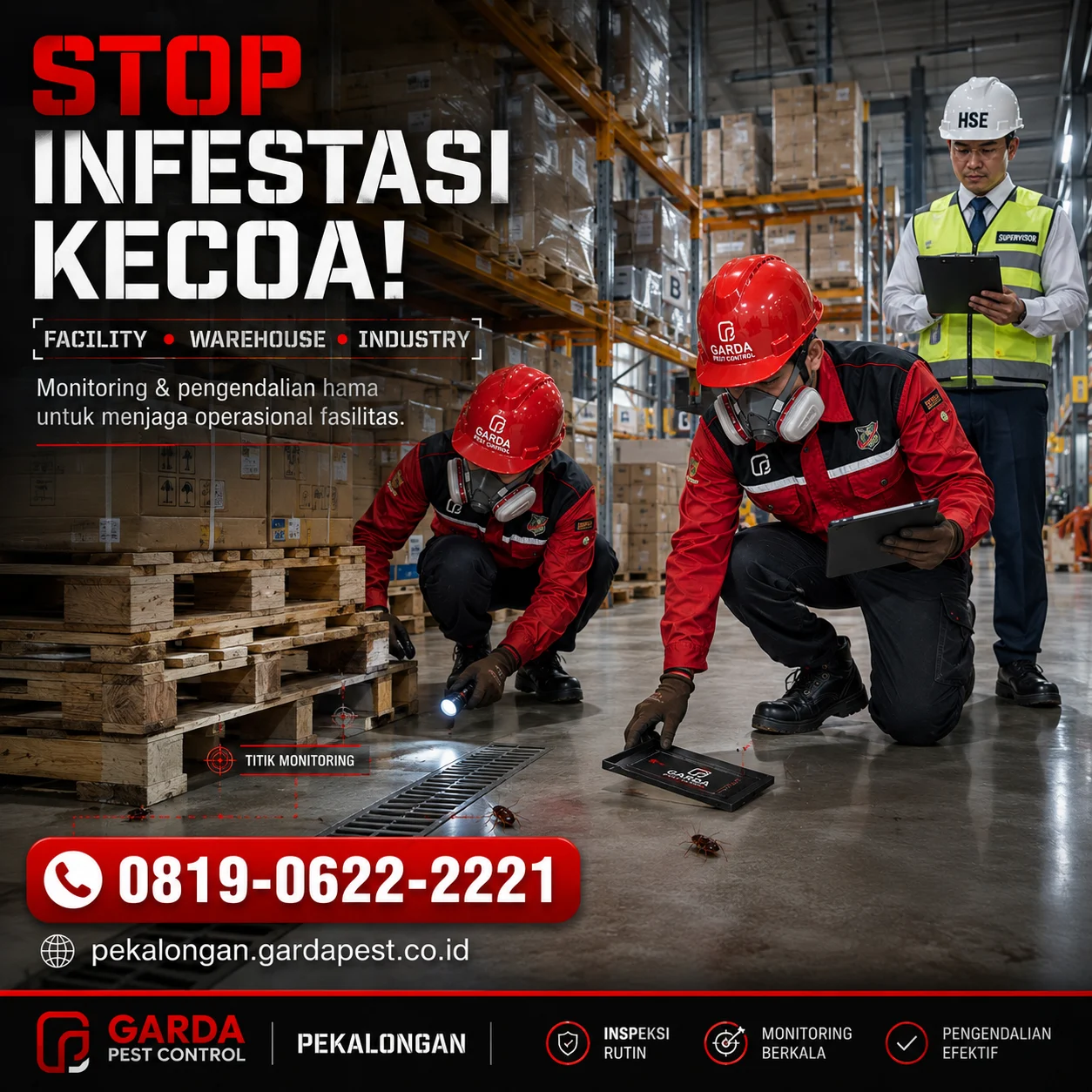 Jasa Pembasmi Kecoa di Pekalongan Spesialis Rumah dan Cafe
