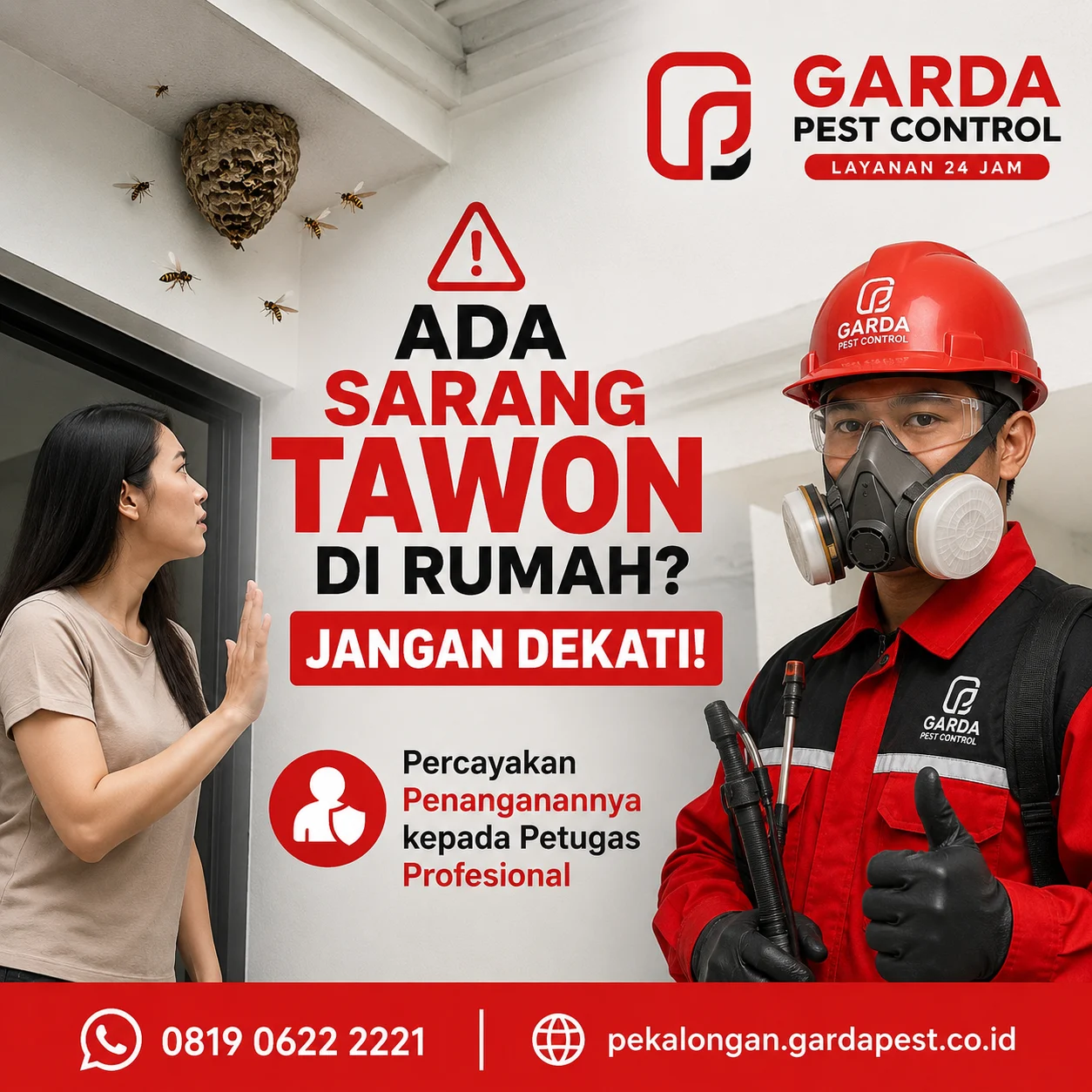 Jasa Pembasmi Tawon di Pekalongan Solusi Aman & Profesional