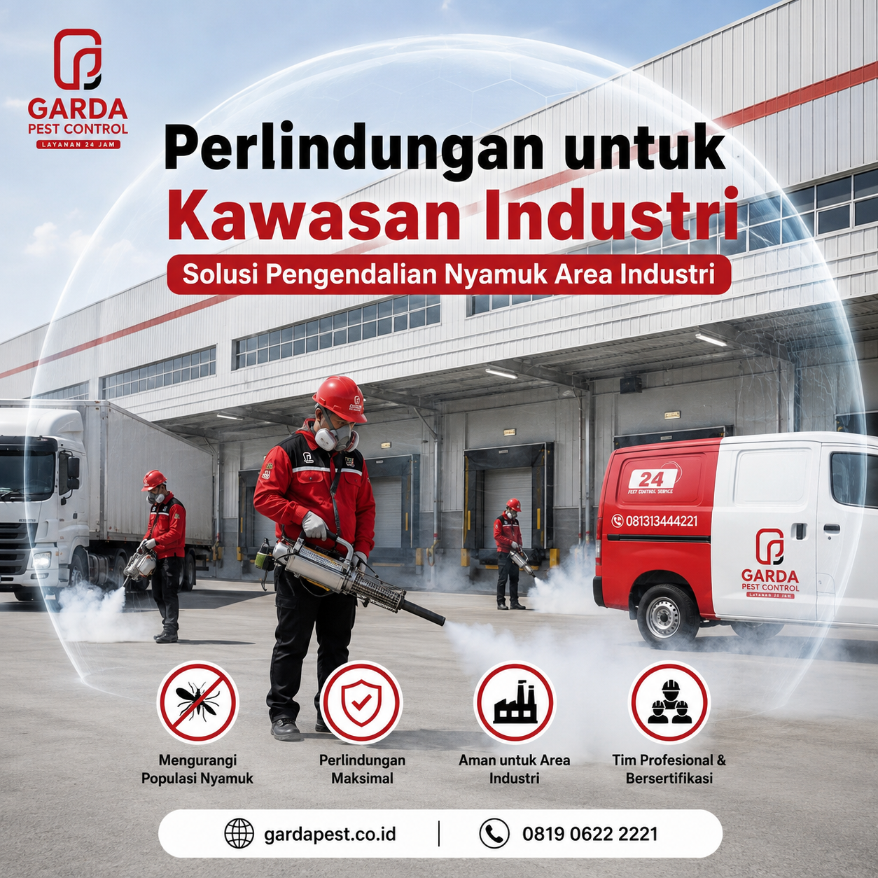 Jasa Fogging Nyamuk untuk Area Pabrik dan Kantor Pekalongan Terpercaya